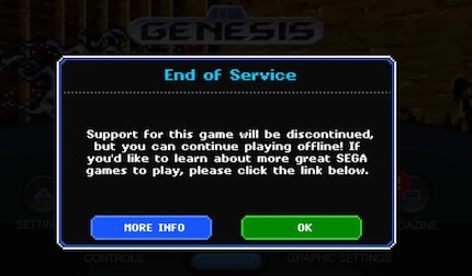 Il supporto per questo gioco sarà interrotto, ma puoi ancora giocare offline! Se vuoi saperne di più sui grandi giochi SEGA, clicca sul link qui sotto.