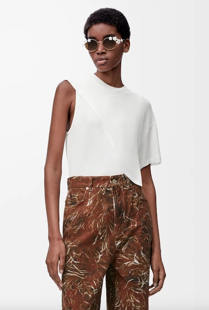 Das Draped Top von Loewe × Orange Fiber.