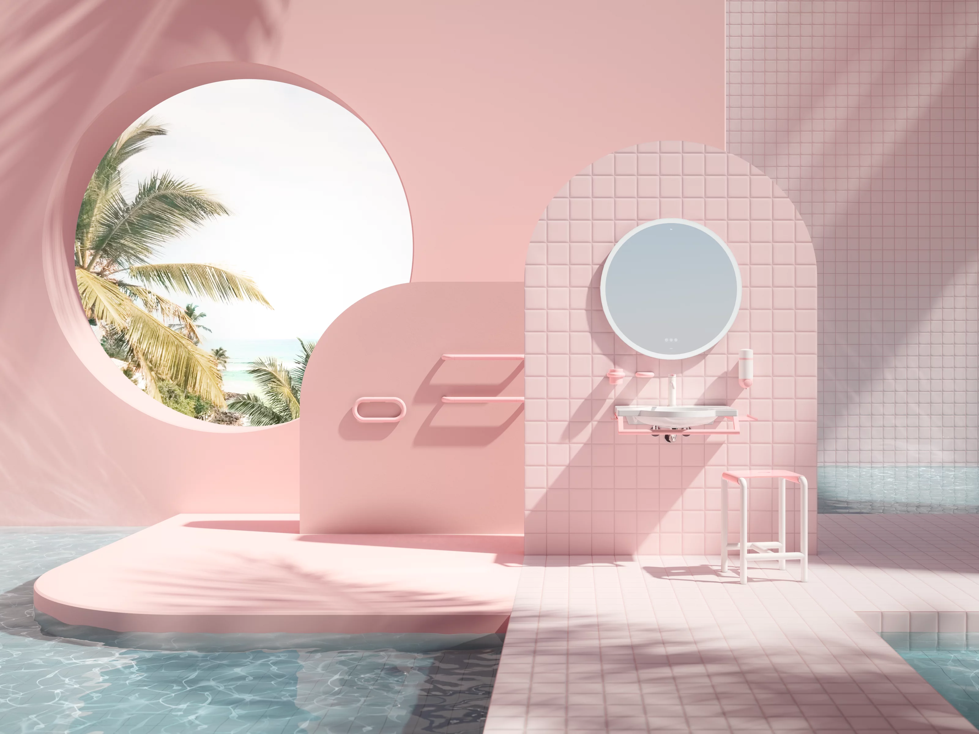 Think Pink: i nuovi design per il bagno di Barbie e Hewi