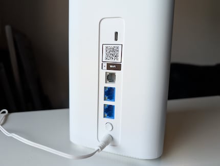 Die Rückseite mit den verschiedenen Buchsen für Kabel.