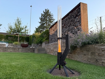 Kann ohne schlechtes Klima-Gewissen brennen: das Feuerrohr von Gardenflare.