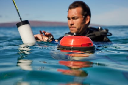 La bouée promet une meilleure orientation sous l'eau et un suivi de la plongée dans l'application.