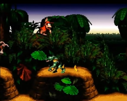 Dank einem besonderen Komprimierungs-Verfahren ist «Donkey Kong Country» den meisten SNES-Spielen grafisch weit überlegen.