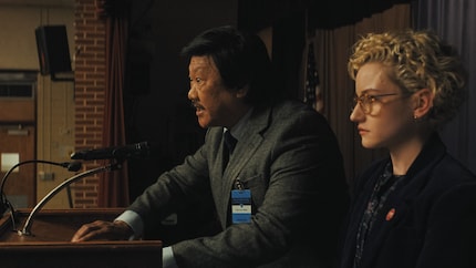 Julia Garner (a destra) ha interpretato Silver Surfer in «Fantastic Four: First Steps».