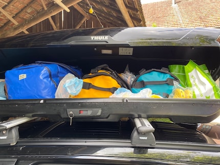 Vollgepackt bis übers Dach …