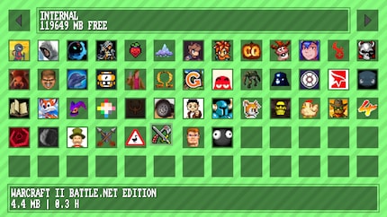 Geil: Ein Bios wie auf der PS1 lockt, wenn du Kazeta ohne SD-Karte bootest.