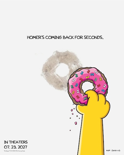 Un beignet, une promesse : Les Simpson se lancent dans une deuxième aventure sur grand écran, 20 ans après.