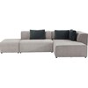 Kare Design Sofa Infinity Soft Ottomane Grau Rechts (Ecksofa)