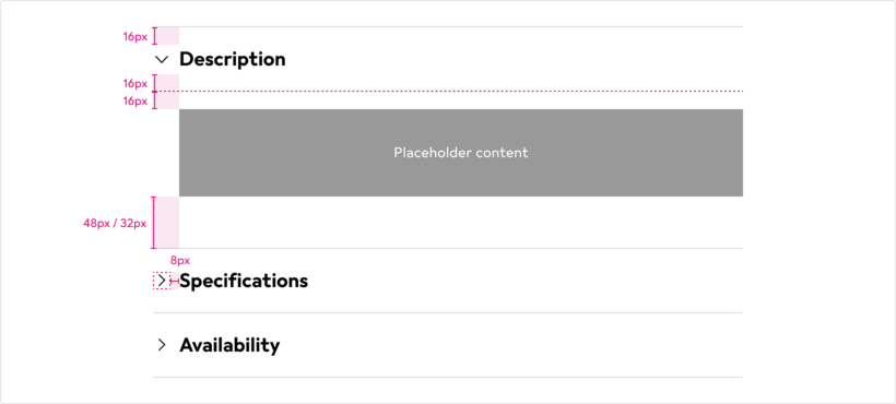 spacing
