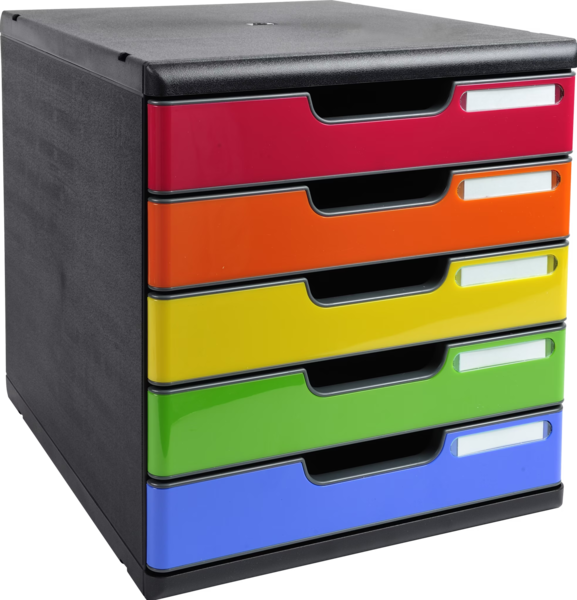 Exacompta Modulodoc - Set 12 Scatole Con Cassetti Per Archivazione Documenti A4+ - Foto 3