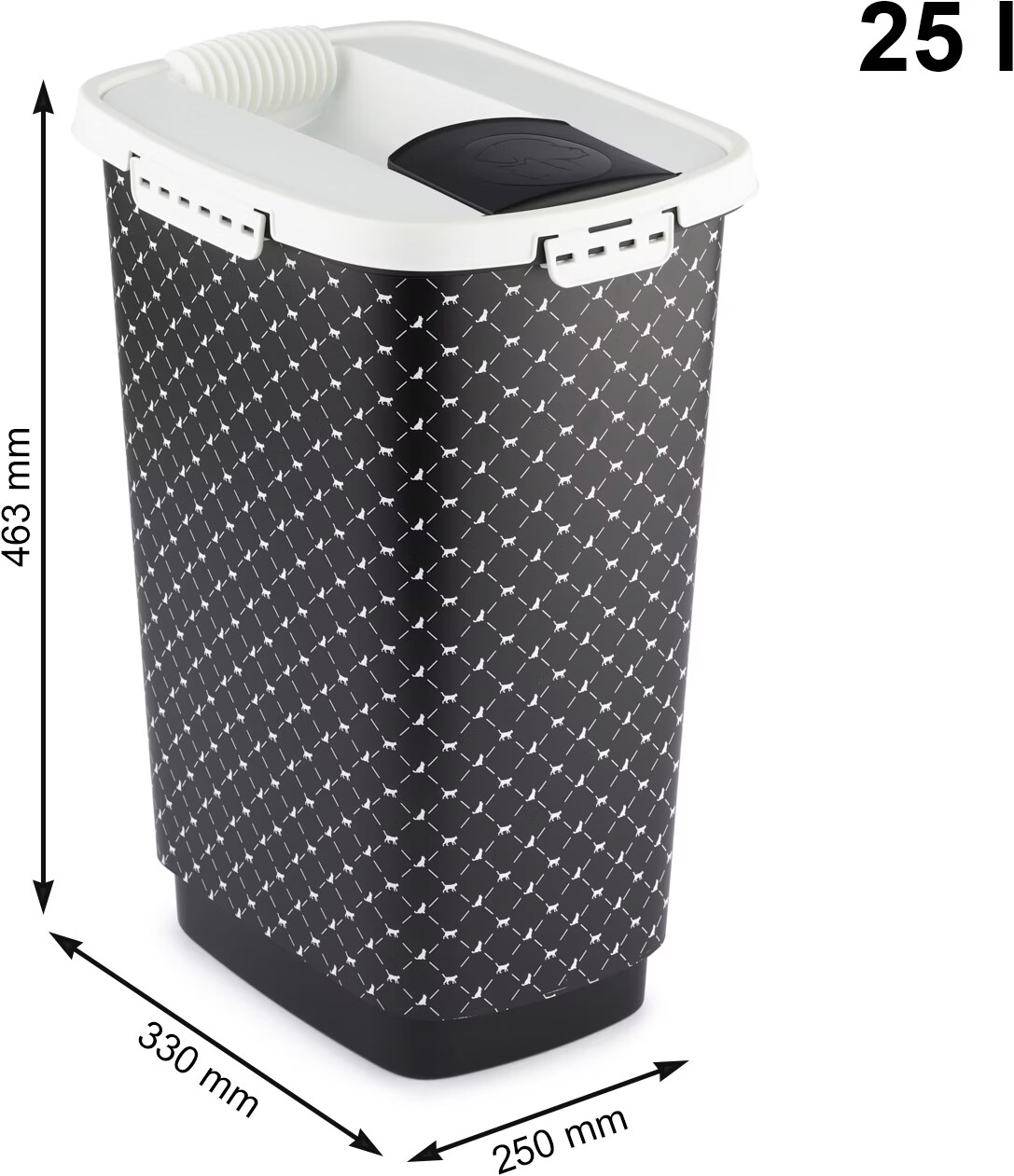 Conteneur a croquette B+W Chat/Chien 25 L -33 x 25 x 53 cm