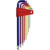 PB Swiss Tools Stiftschlüsselsatz - PB Rainbow - lang - Kugelkopf