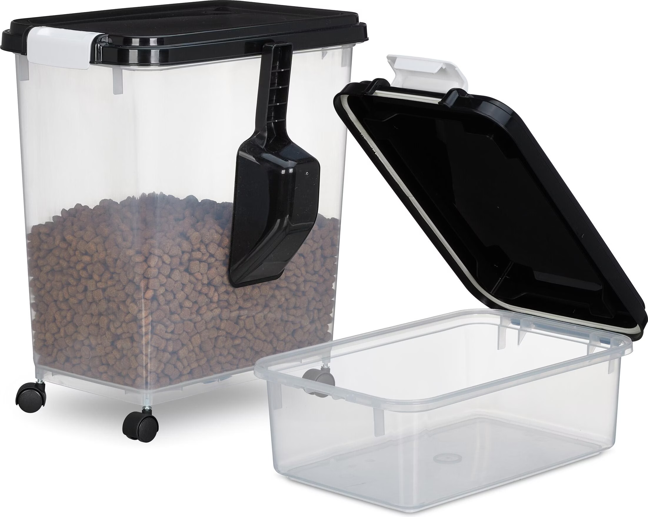 Comparer les prix de Relaxdays 2x bote de rangement pour aliments pour chiens, Gamelle