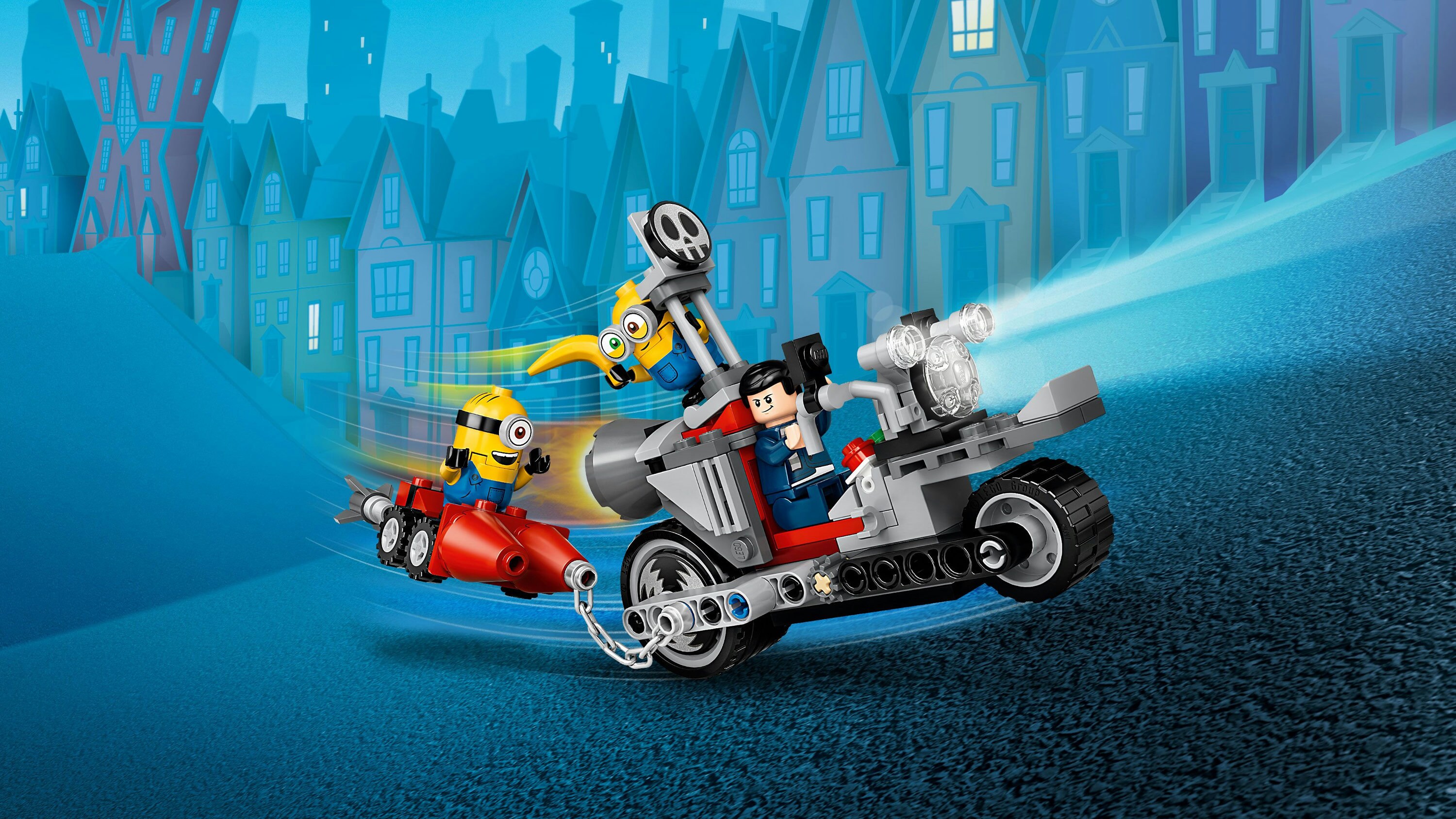 LEGO Unstoppable motorcycle chase 75549 LEGO Minions Galaxus