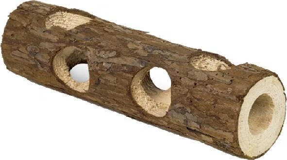 Nobby Tube en bois Woodland, quipement cage pour rongeurs