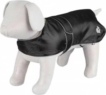 Manteau Orléans noir. S+. Encolure: 40-50 cm. pour chiens.