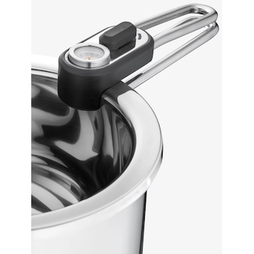 WMF Kochtopf Simmertopf 18cm mit Temperaturanzeige Topf 1,5l Edelstahl ...