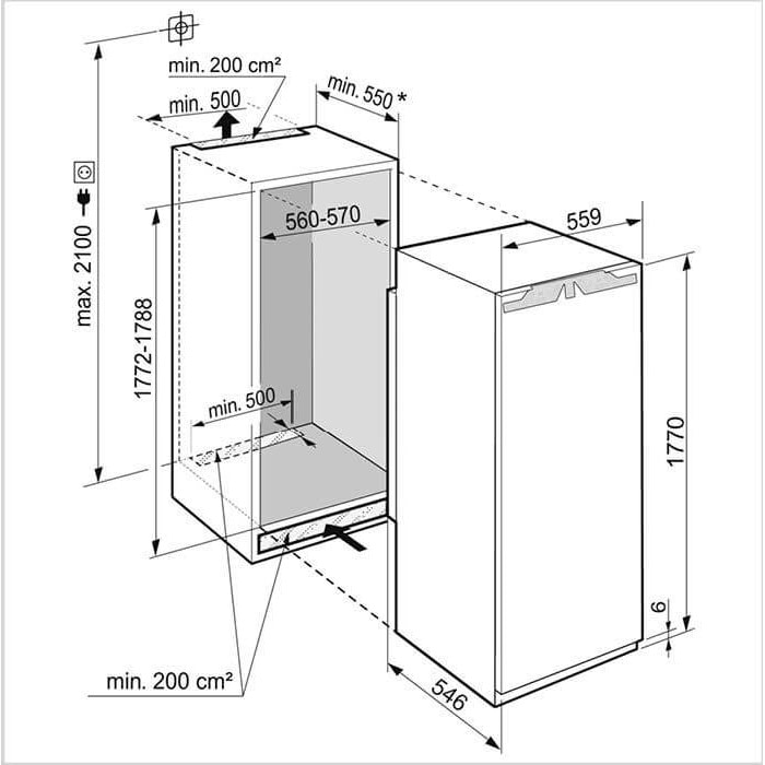 Liebherr Integrier-Kühlschrank EURO-Norm Plus IRBe 5121 LHD Galaxus