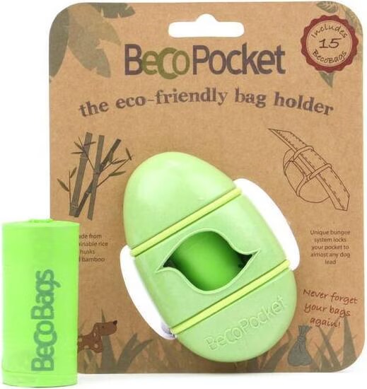 Comparer les prix de BecoThings Pocket pour sacs à crottes 100% biodégradable- 125 x 45 x 15 cm (Taille unique), Laisse