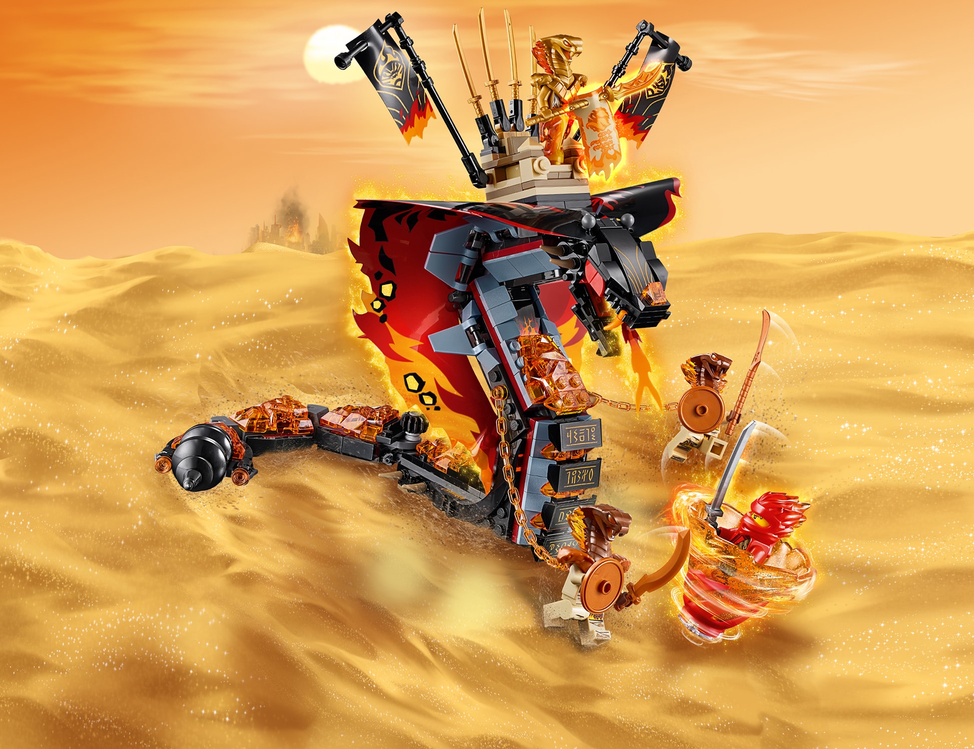 Lego ninjago fire snake online