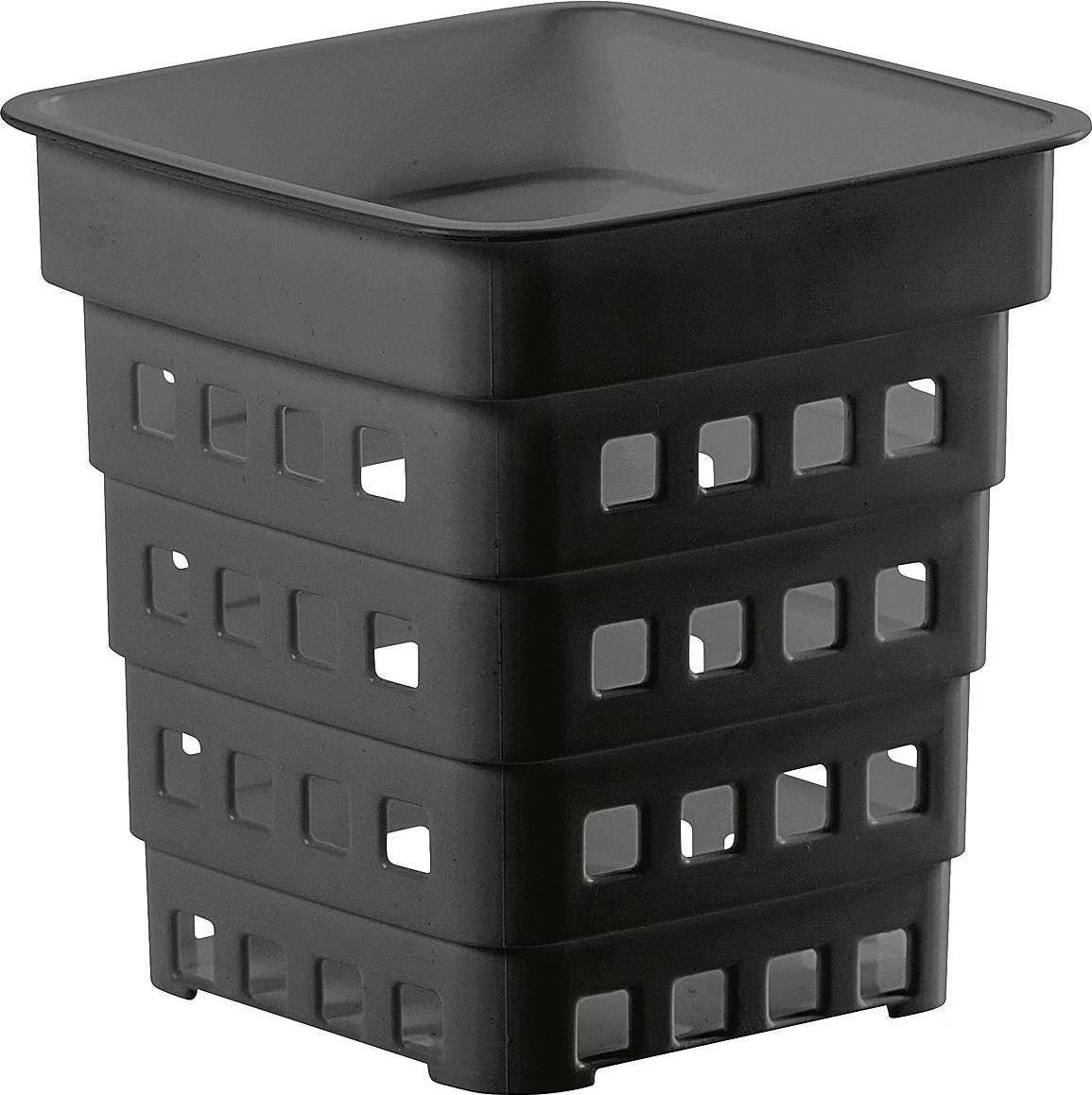 Table De Chevet Noir 40 X 30 X 40 Cm Aggloméré