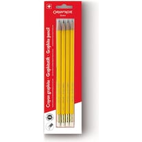 Caran d'Ache Pencils with rubber (2.10 mm, HB, 4 x)