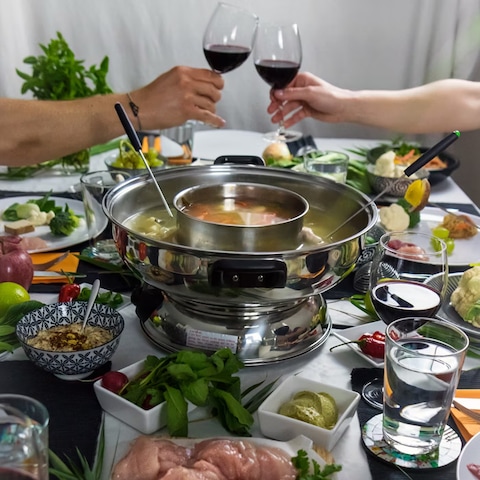 Fondue Rotel Mongol Pot 2.5L - Per 6 Persone, 1600W, Argento - Foto 10