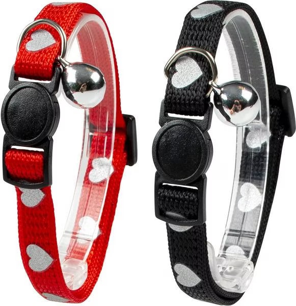 Comparer les prix de Duvo+ Collier chat Coeurs, 20-30 cm, assortis (Chat), Collier + laisse