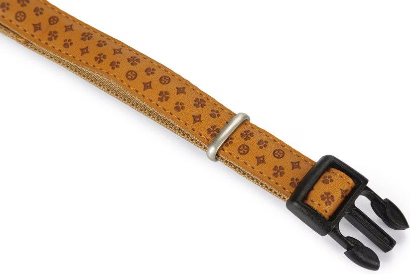 Beeztees BZ COLLIER EN CUIR MACLEATHER BR (Chien, Gnral), Collier + laisse