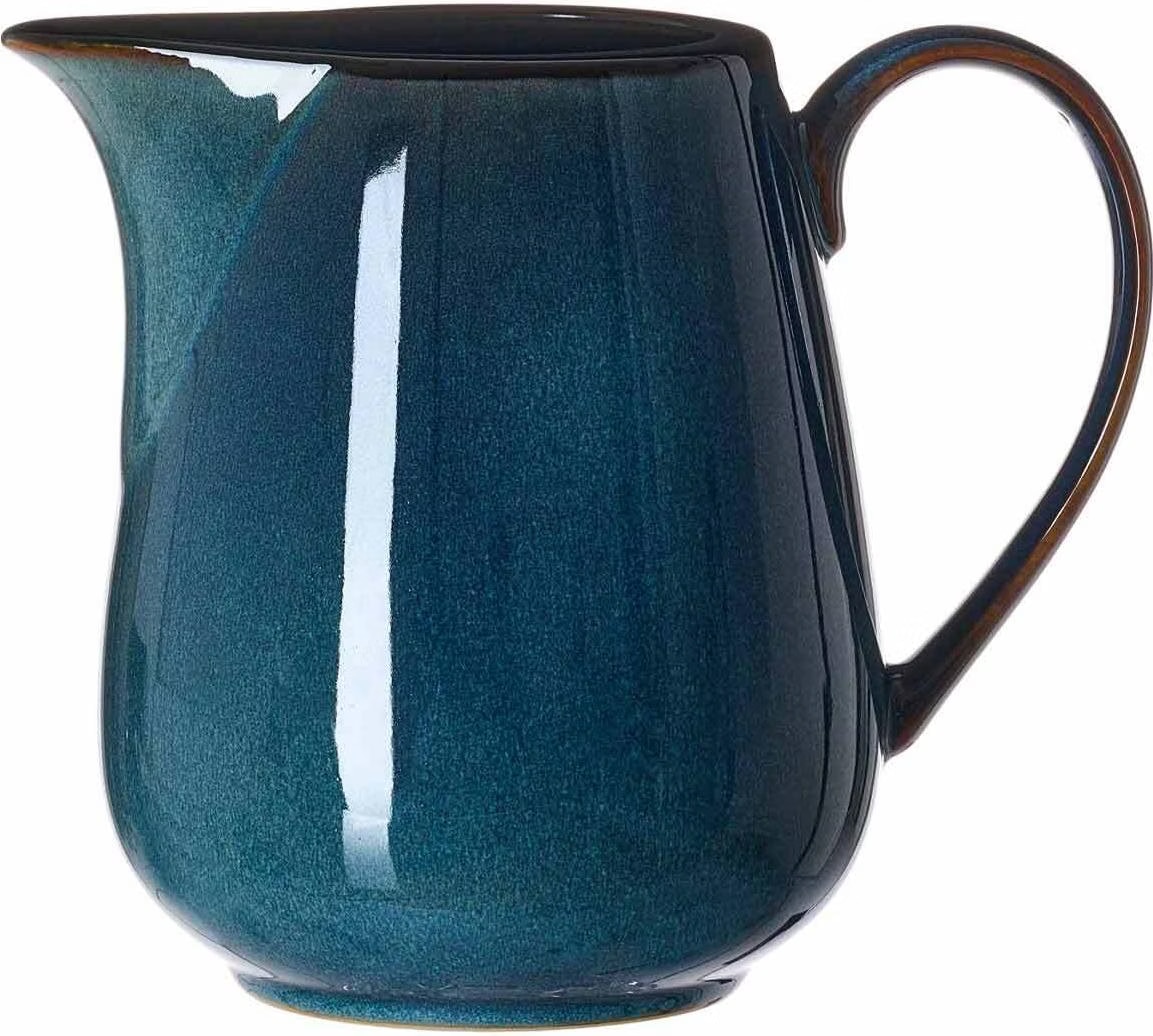 Ritzenhoff & Breker Krüge-Set Casa 2-teilig, 800 Ml, Servierkrüge Im Vintage -Look, Mix & Match-Geschirr, Spülmaschinenfest & Mikrowellengeeignet, Porzellan, Creme