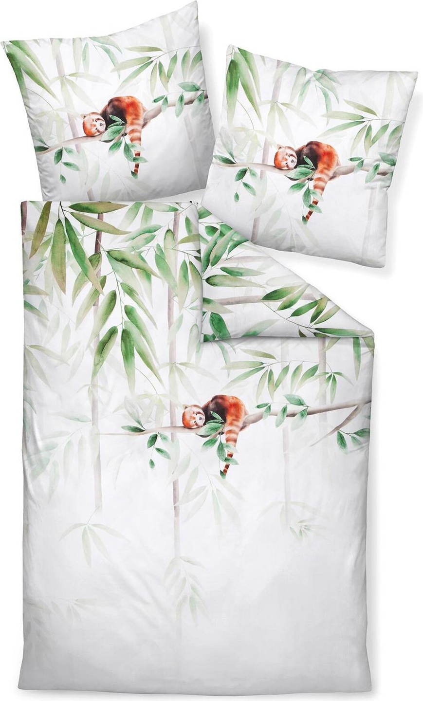 Janine MakoSatin Bettwäsche modern art S 4213006 bambus (Bettwäsche