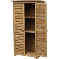 Outsunny Garden cabinet with slatted doors