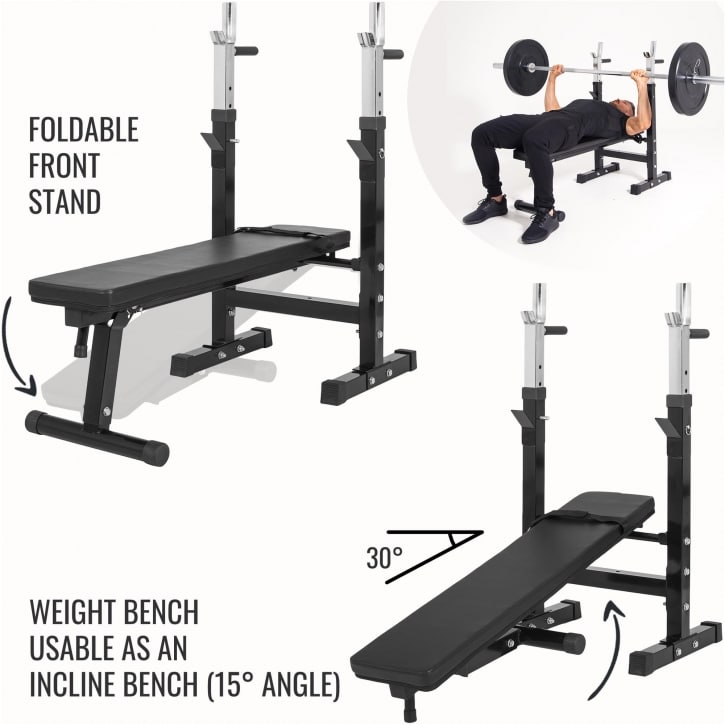 Gorilla Sports Weight bench with shelf buy at Galaxus