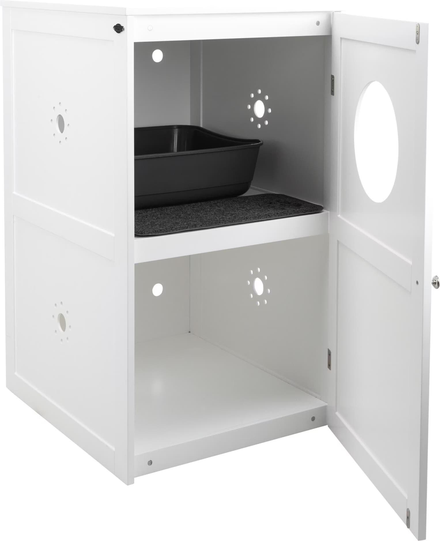 Comparer les prix de Cabane pour chat Trixie avec 2 compartiments pour bac à litière - H 90 x l 53 x P 58 cm