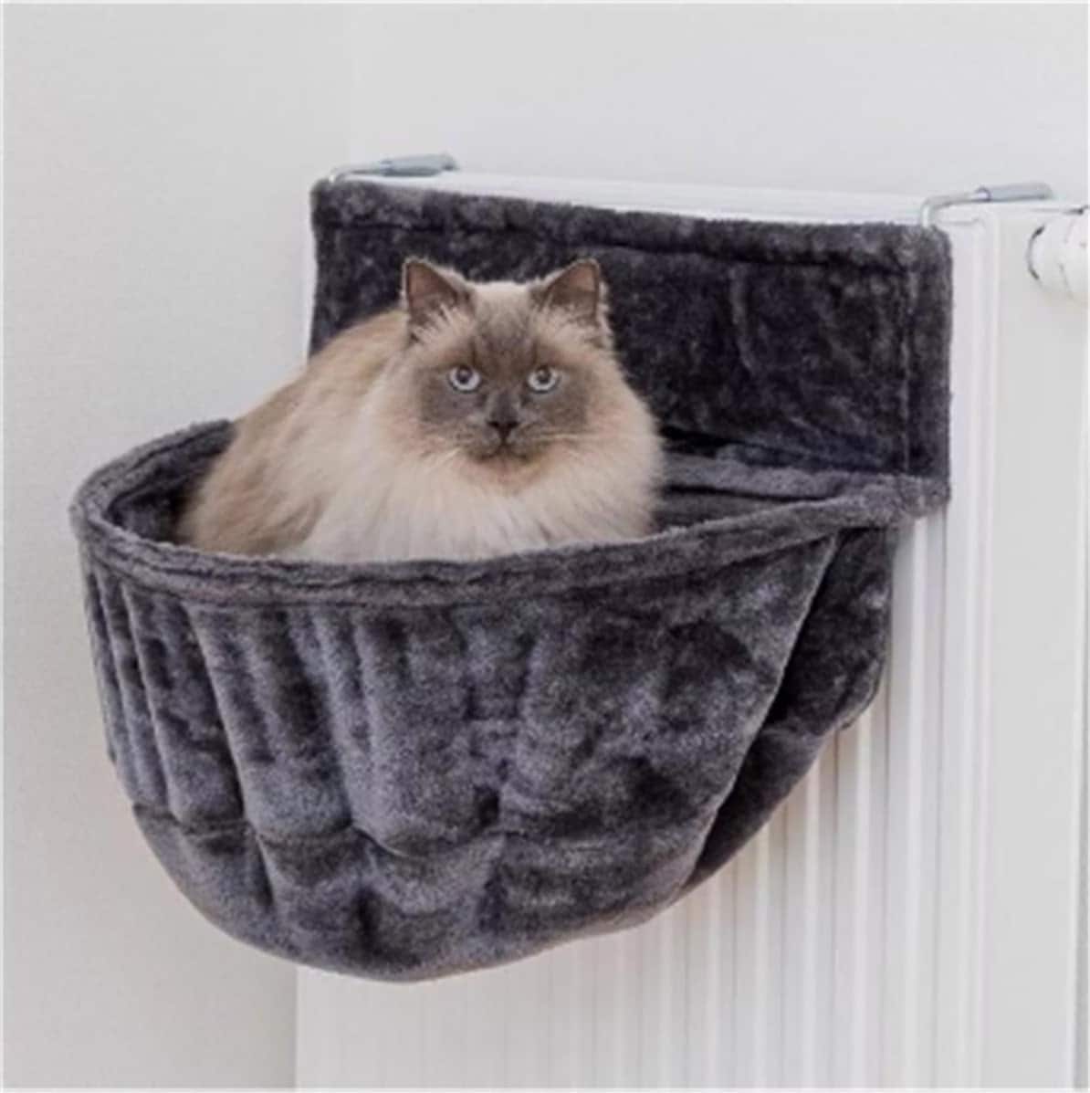 Comparer les prix de TRIXIE Lit de radiateur pour chats XXL Gris foncé