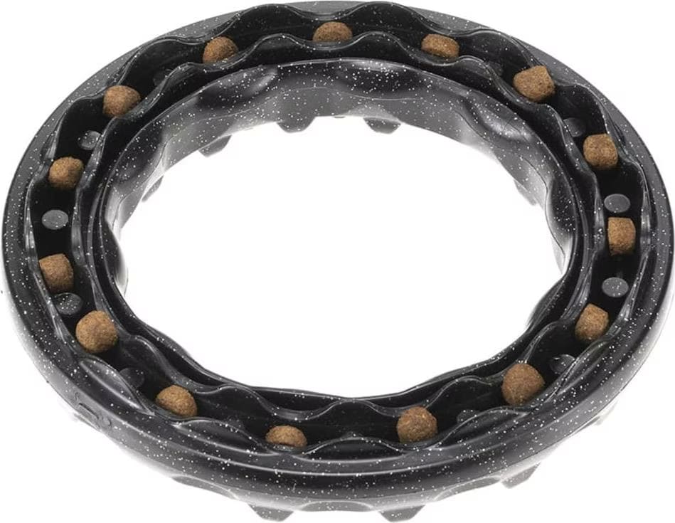Anneau à mâcher Ferplast Smile, noir pour chien - taille L : 20 cm de diamètre x H 3,9 cm