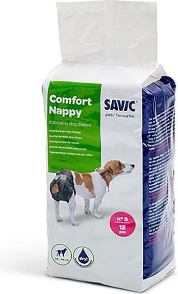Comparer les prix de Couches jetables Savic Comfort Nappy pour chien - taille 3