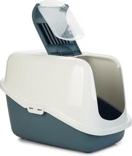 Maison de toilette Savic Nestor bleu / blanc - pour chat