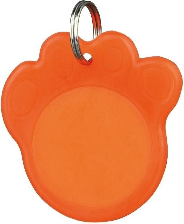 Comparer les prix de Porte Adresse, Phosphorescent, Ø 3,5 Cm, Orange - Mon Animalerie