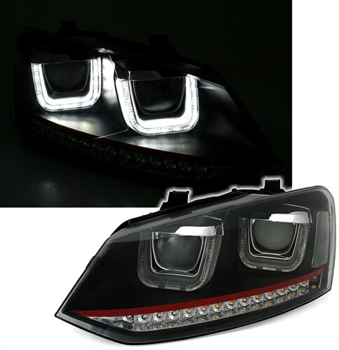 Eagle Eyes VW POLO LED ANGEL EYES SCHEINWERFER MIT DYNAMIC BLINKER Galaxus