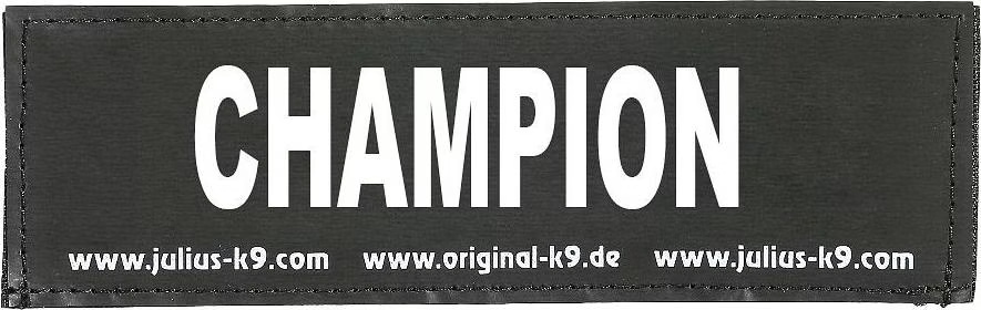 Comparer les prix de Julius-K9 Logo CHAMPION, 11x3cm, Gr. 0 (Chien, Sport canin), Collier + laisse