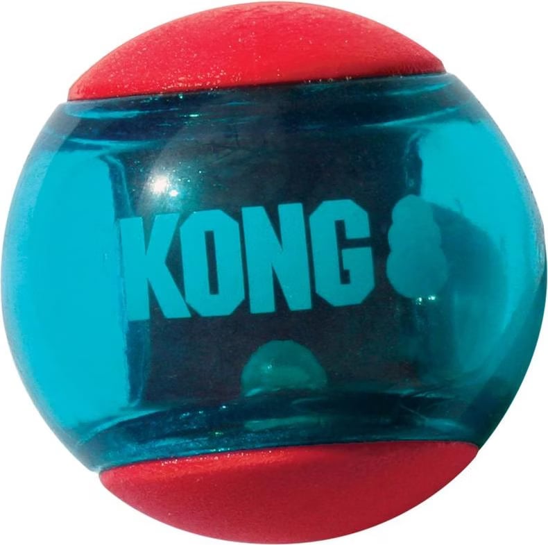 Comparer les prix de KONG Jouet Squeez Action Red Ball (Jouets pour chiens), Jouets pour chien