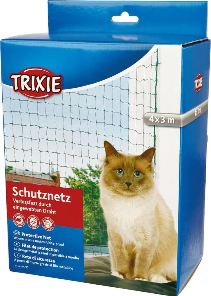 Meilleurs prix pour Filet de protection Trixie vert olive L 4 x l 3 m - pour chat