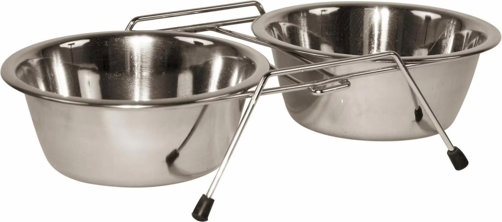 Comparer les prix de KERBL Gamelle double avec support - 2x 1800 ml - Pour chien et chat