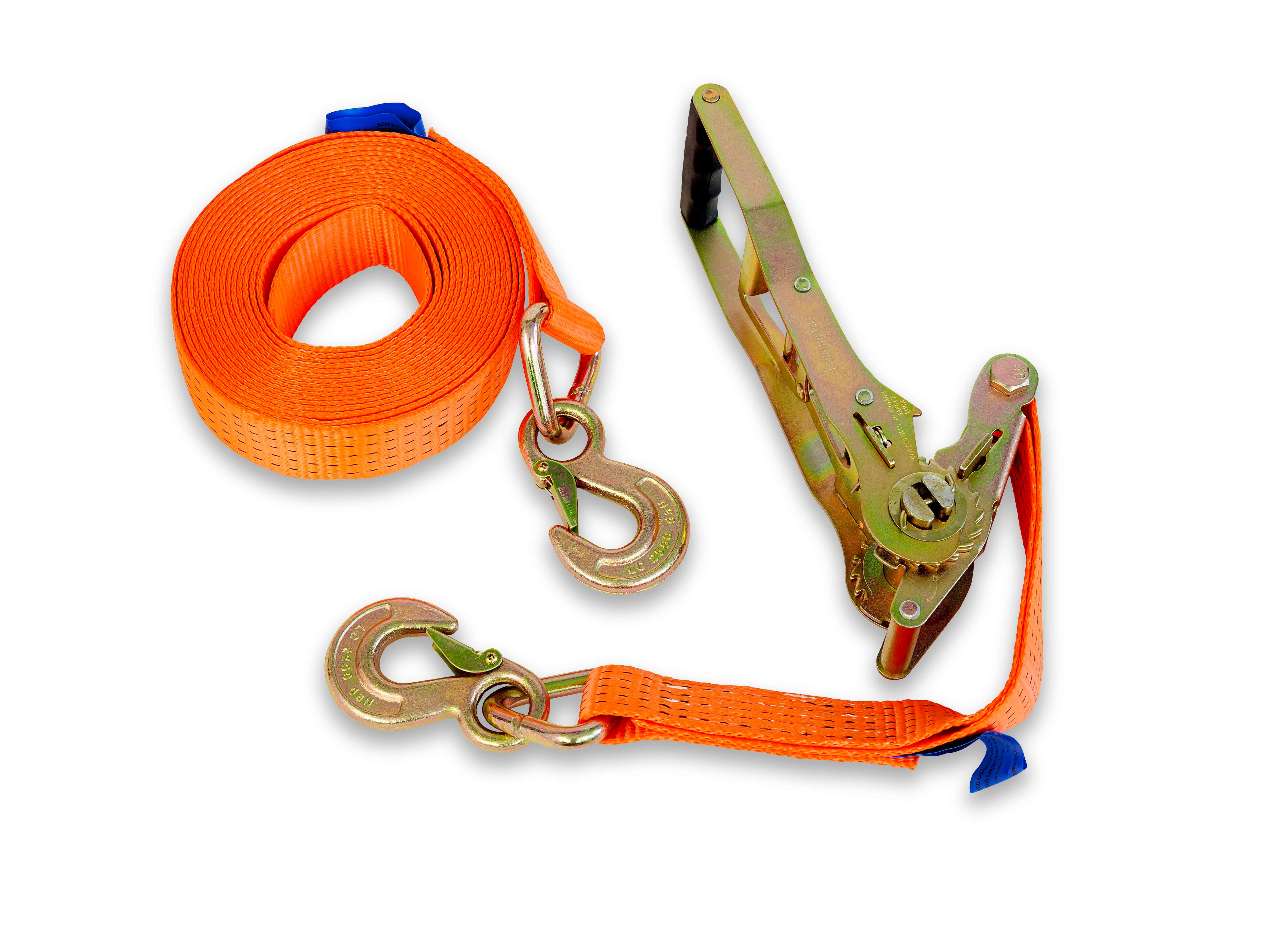 Orange-Line Polyester Gurt 2-teilig ERGO Ratsche Karabinerhaken 50 mm 8 m Galaxus