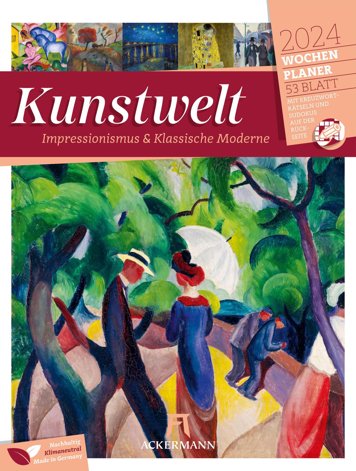 Kunstwelt Impressionismus und Klassische Moderne Wochenplaner Kalender 2024 (Deutsch) Galaxus