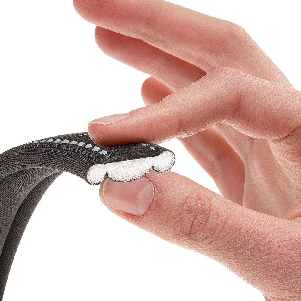 Ferplast Ferplast Collier pour chiens SPORT DOG C20/43, poignée rembourée, ceinture réfléchissante, étiquette porte-nom, A: 33÷43 cm - B: 20 mm gris Noir