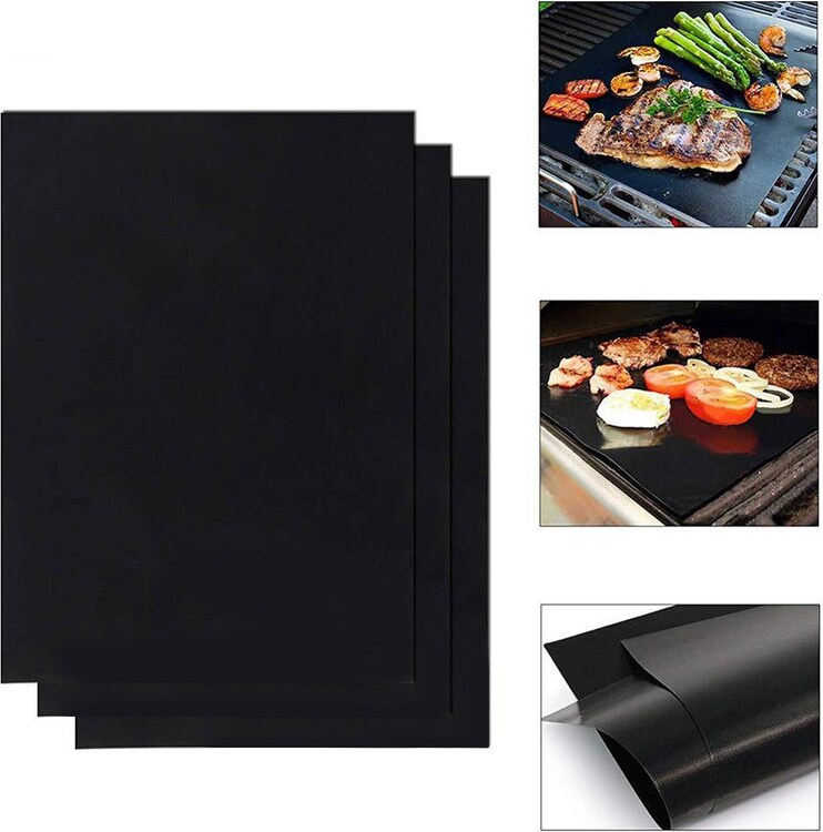 Hermex Grillmatte Antihaft Teflon BBQ feuerfest 2 Stück Galaxus