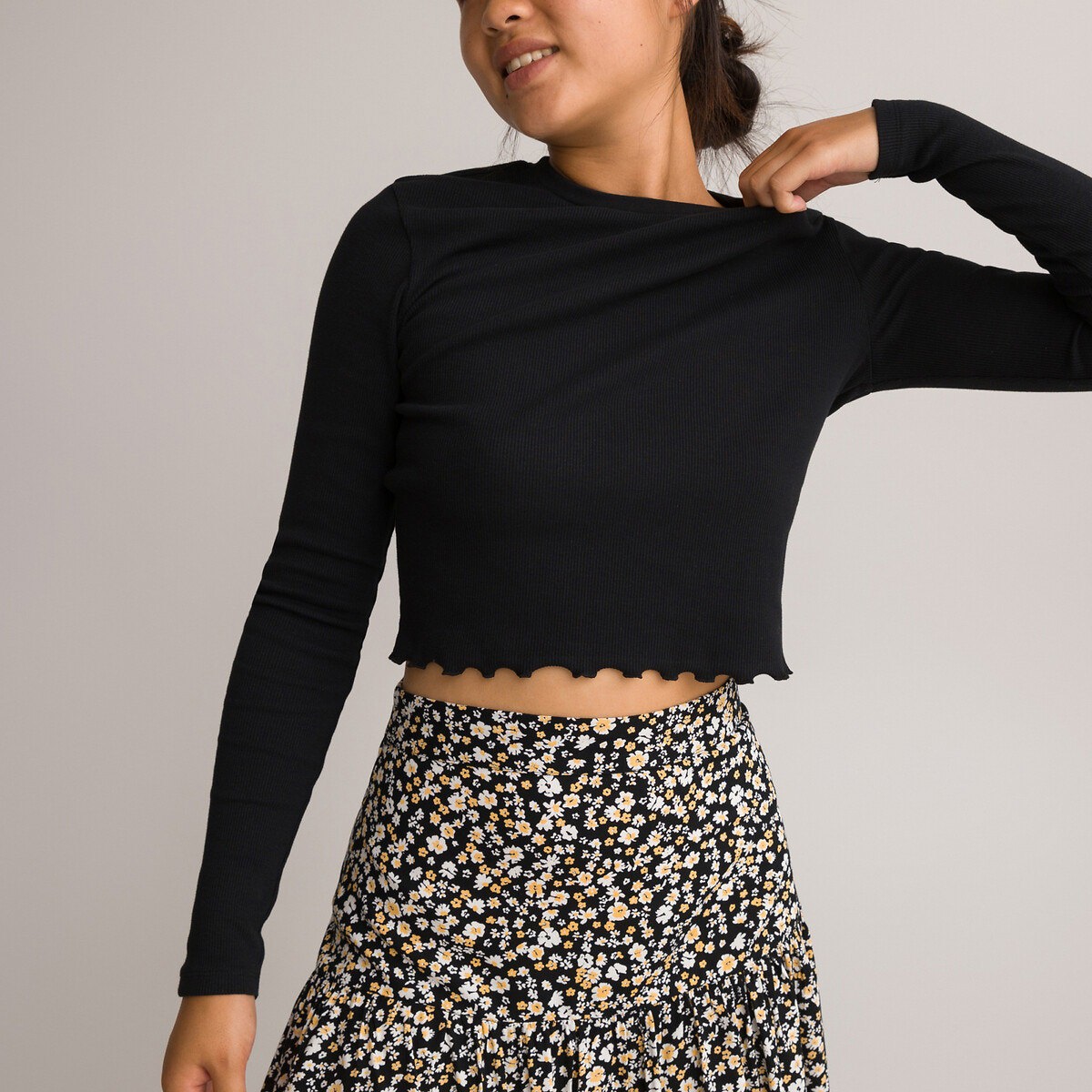 La Redoute Collections Geripptes Cropped-Shirt (170) Galaxus