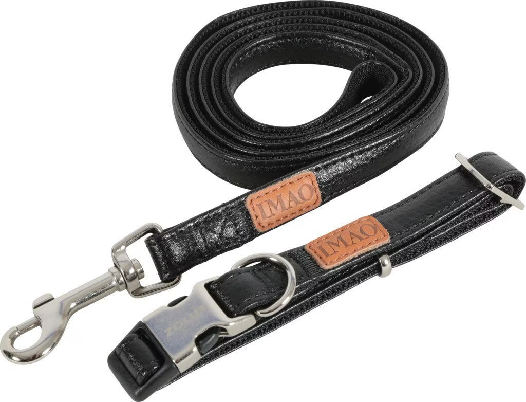 Meilleurs prix pour Zolux Collar IMAO PICCADILLY 25 mm, noir (Chien), Collier + laisse